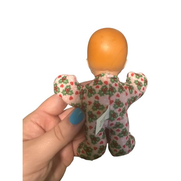 Vintage 1993 McDonald's Mattel Baby Doll With Holiday Pajamas Stuffed With Polye - Picture 2 of 5
